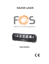 FOS Razor Laser Multibeam RGB Laser Moving Head User manual