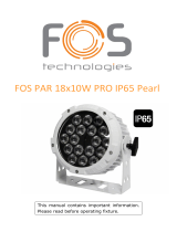 FOS Par 18x10WPRO IP65 Pearl User guide