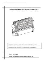 Osram 44X10W RGBW 4IN1 LED MOVING WASH LIGHT User manual