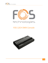 FOS 12ch DMX console User manual