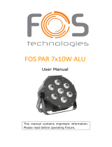 FOS Par 7x10W ALU User manual