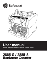 Safescan 2865-S / 2885-S Owner's manual