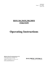 Baldwin Boxall BDM308 Operating instructions