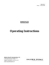 Baldwin Boxall RMON23 Operating instructions