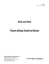 Baldwin Boxall B41R Operating instructions