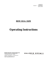 Baldwin Boxall BDM332 Operating instructions