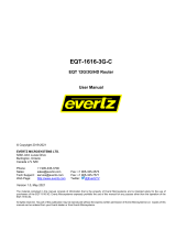 evertz EQT‑1616‑3G‑C User manual