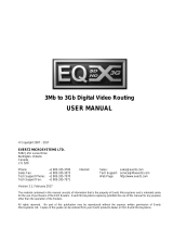 evertz EQX26 Multi‑frame ‑ 1152x1152 User manual