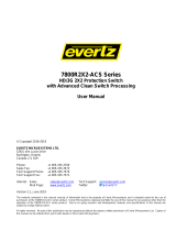 evertz 7800R2x2‑ACS‑3G User manual