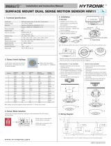 Hytronik DUAL Surface Mount Dual Sense Motion Sensor HIM11 User manual