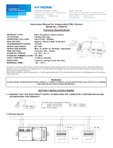 Hytronik HCD418 Independent DALI Sensor User manual