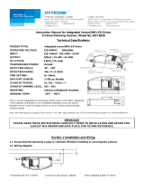 Hytronik HEC6018 Integrated SensorDIM 1X18W User manual