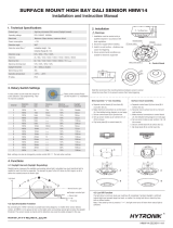 Hytronik HMW14 IP42 High Bay DALI Sensor User manual