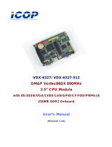 Icop VDX-6327RD Owner's manual