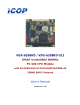 Icop VDX-6358RD Owner's manual