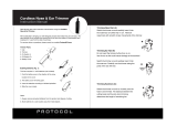 Protocol 4069-7C Cordless Nose Ear Trimmer User manual