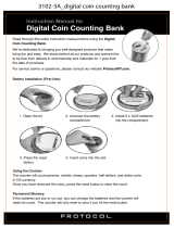 Protocol 3102-3A Digital Coin Counting Bank User manual