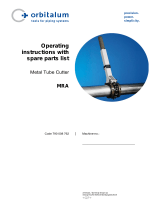 Orbitalum MRA Metal Tube Cutter User manual