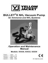 Yellow Jacket BULLET®X NH3 and BULLET®DCX NH3 Vacuum Pumps User manual