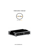 HazeBase THE FAB, 19'' Hazer in Amptown Flightcase Owner's manual