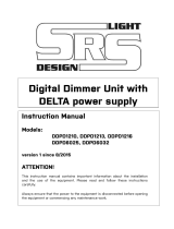 SRS DDPD1210X-8 12x10A dimmer s400, DMX 3+5pin Owner's manual