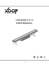 XOOP B 150 indoor15 pcs. 4-in1 LEDs (RGBW) 30° Owner's manual