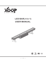 XOOP B 150 outdoor15 pcs. 4-in1 LEDs (RGBW) 30° Owner's manual