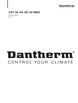 Dantherm CDT 90 Condensation Dehumidifier User manual