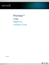 Harmonic ProView 7100 4.0.0 Installation guide