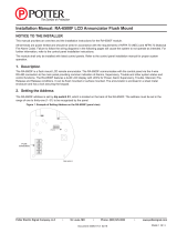 Potter RA-6500F Flush Mount LCD Annunciator User manual