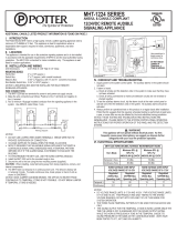 Potter MHT-1224 Series Remote Audible Signaling Horn User manual