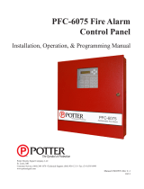 Potter PFC-6075 User manual