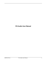 PSI Sub A125-Ms User manual