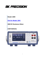 SEFRAM BK 2840_Series User manual