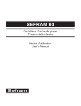 SEFRAM 80 User manual