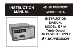 B&K Precision Model 1671A User manual