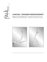 Fahl LARCHEL® WASSERTHERAPIEGERÄT Operating instructions