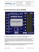 Parallax P2 microSD Add-on Board User guide