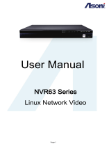 Asoni NVR 63xx Series User manual