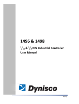 Dynisco 1498 Series User manual