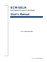 Avalue Technology ECM-SKLH User manual
