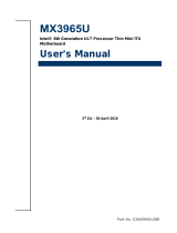 BCM Advanced Research MX3965U User manual