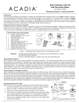 Air Techniques Acadia Plus Amalgam Separator Owner's manual