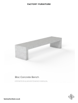 Factory Furniture Concrete BLOC Bench Operation and Maintenance Manual