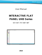 TRIUMPH BOARD Interactive Flat Panel UHD Display Series User manual