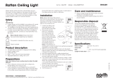 North Light Taklampa rotting natur Owner's manual
