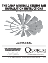 Quorum Windmill 52" Damp Operating instructions