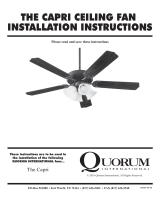 Quorum Capri 4-Light LED Unipack Operating instructions