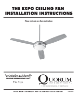 Quorum Expo 52" Operating instructions