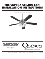 Quorum Capri X 3-Light Unipack Operating instructions